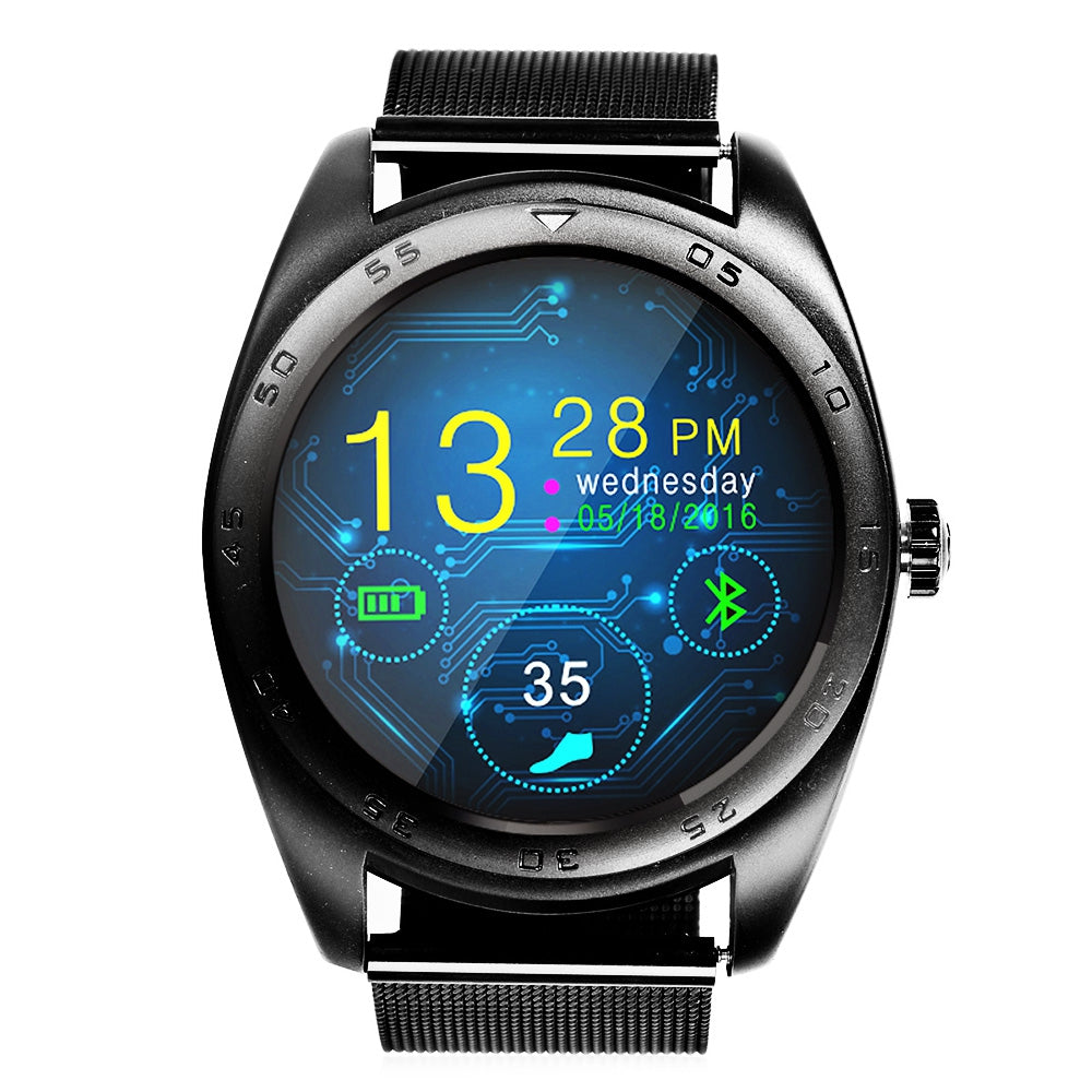 CACGO K89 Bluetooth 4.0 Heart Rate Monitor Smart Watch with Three-axis Accelerometer Loudspeaker