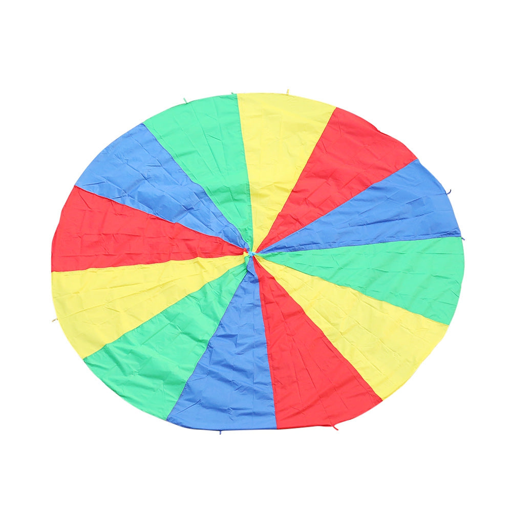 Colorful Kids Rainbow Umbrella Parachute Toy Early Education Developmental Outdoor Sports Game