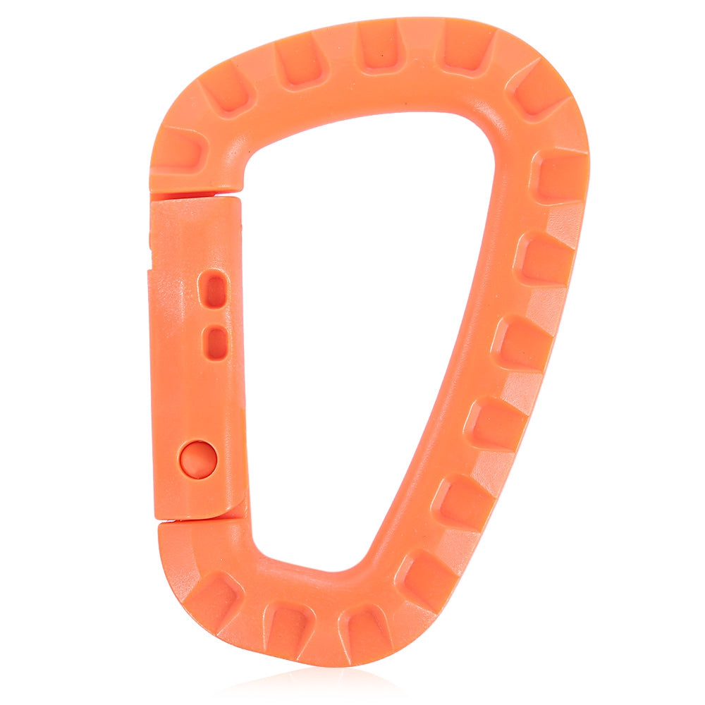 5pcs Plastic Carabiner D-ring Snap Lock Key Chain Clip Hook for Outdoor Camping Travel Hiking