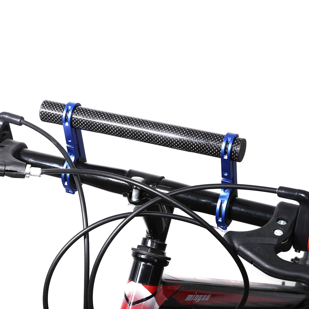 20CM Outdoor MTB Bike Double Handlebar Extender Carbon Fiber Mount Holder for Lamp Bicycle Compu...