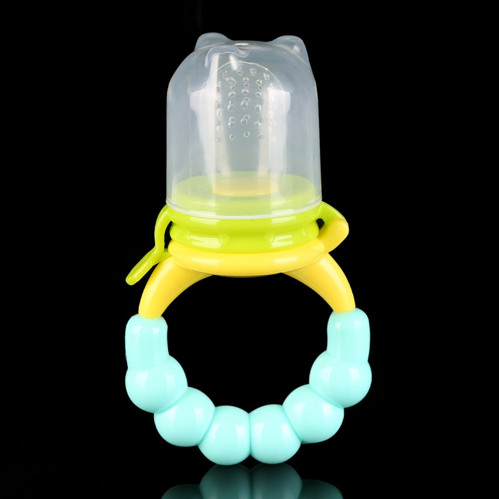 Babies Nipple Fresh Fruit Vegetable Nibbler Feeder Feeding Tool with Bell