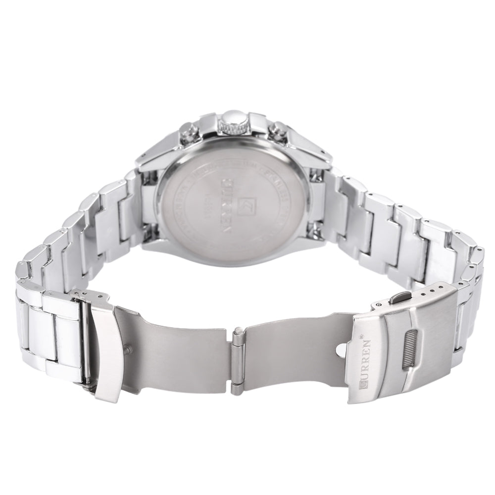 CURREN 8021 Male Quartz Watch 30m Water Resistance Decorative Sub-dial Date Display Wristwatch