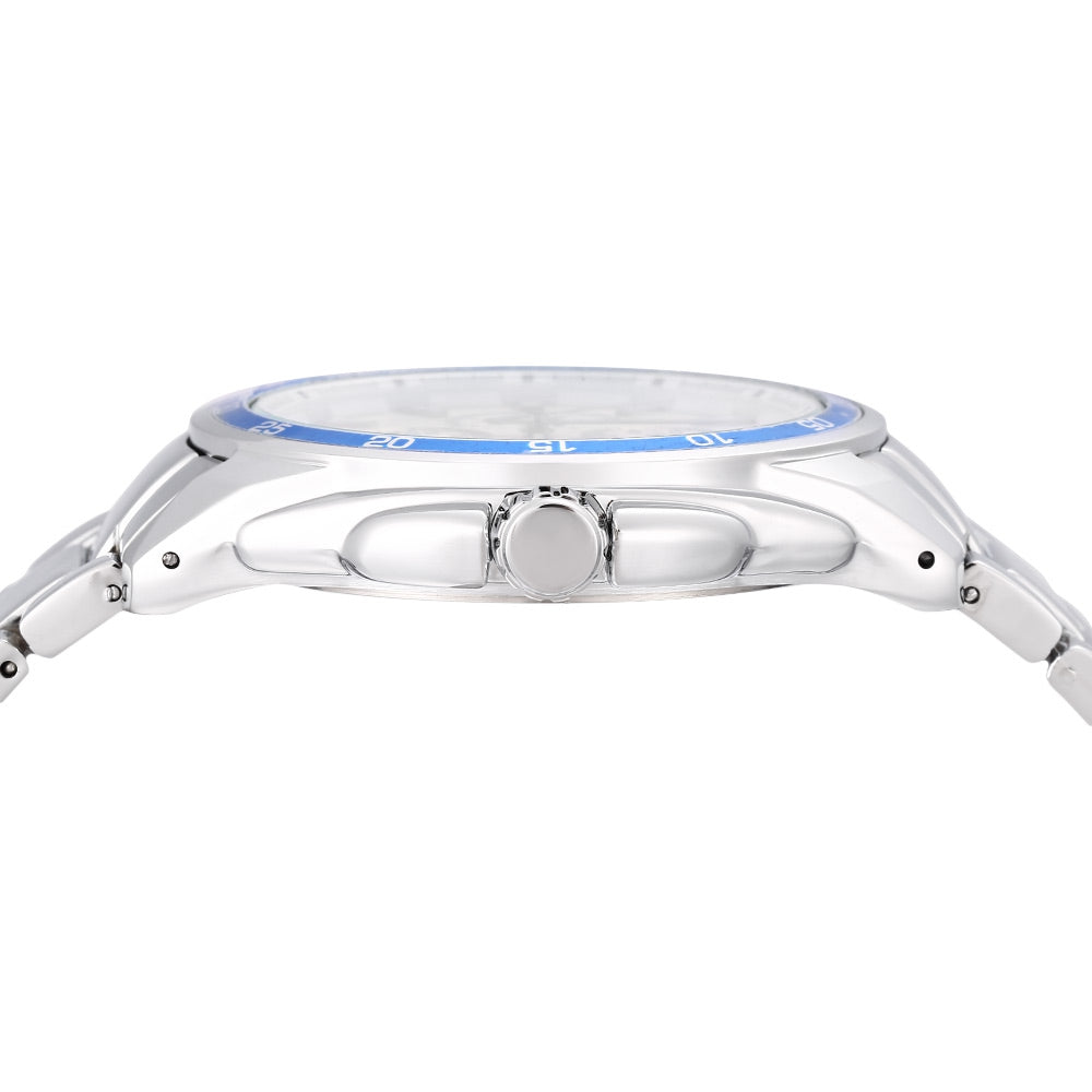 CURREN 8076 Male Quartz Watch Luminous Stainless Steel Band Decorative Sub-dial 3ATM Wristwatch