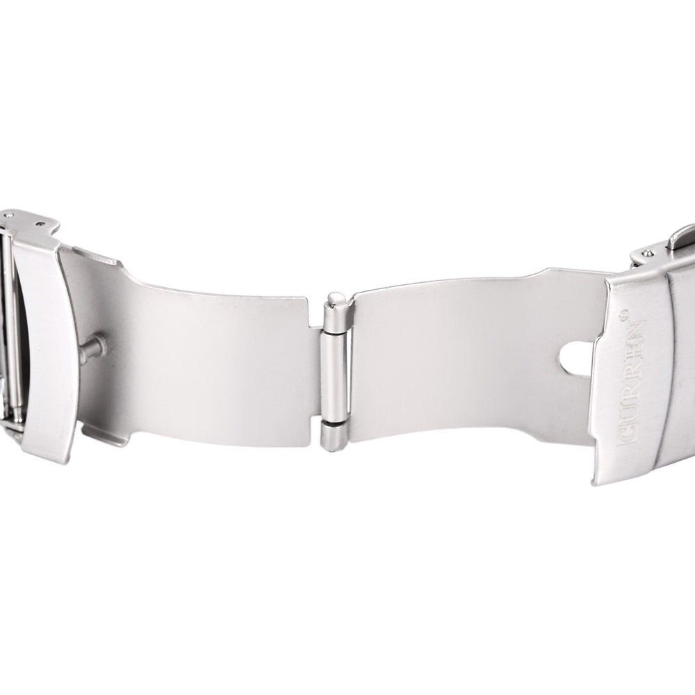 CURREN 8076 Male Quartz Watch Luminous Stainless Steel Band Decorative Sub-dial 3ATM Wristwatch