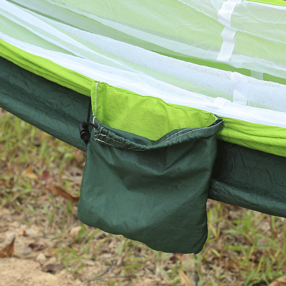 260 x 140CM Indoor Parachute Fabric Mosquito Net Hammock Two People Outdoor Camping Equipment