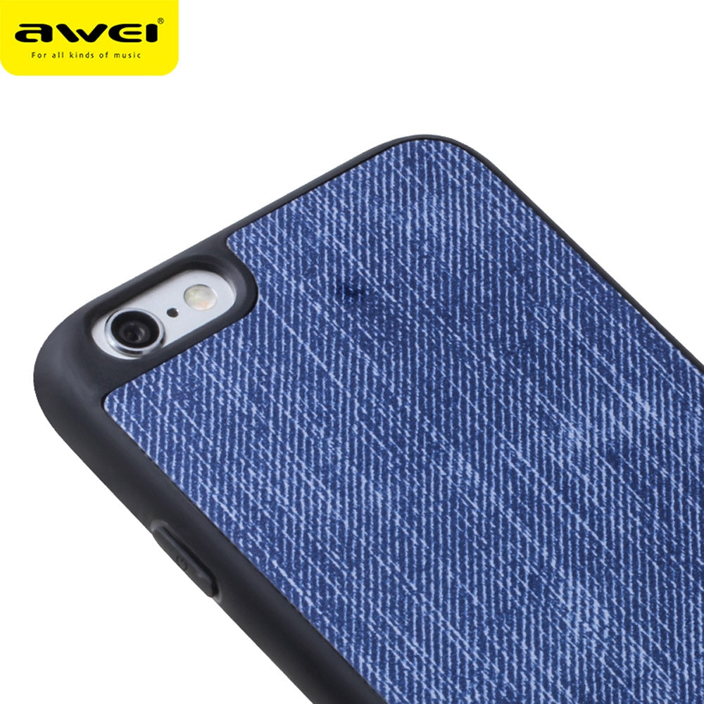 Awei FB - 6S Jeans Soft TPU Protective Back Cover for iPhone 6 Plus / 6S Plus 5.5 inch