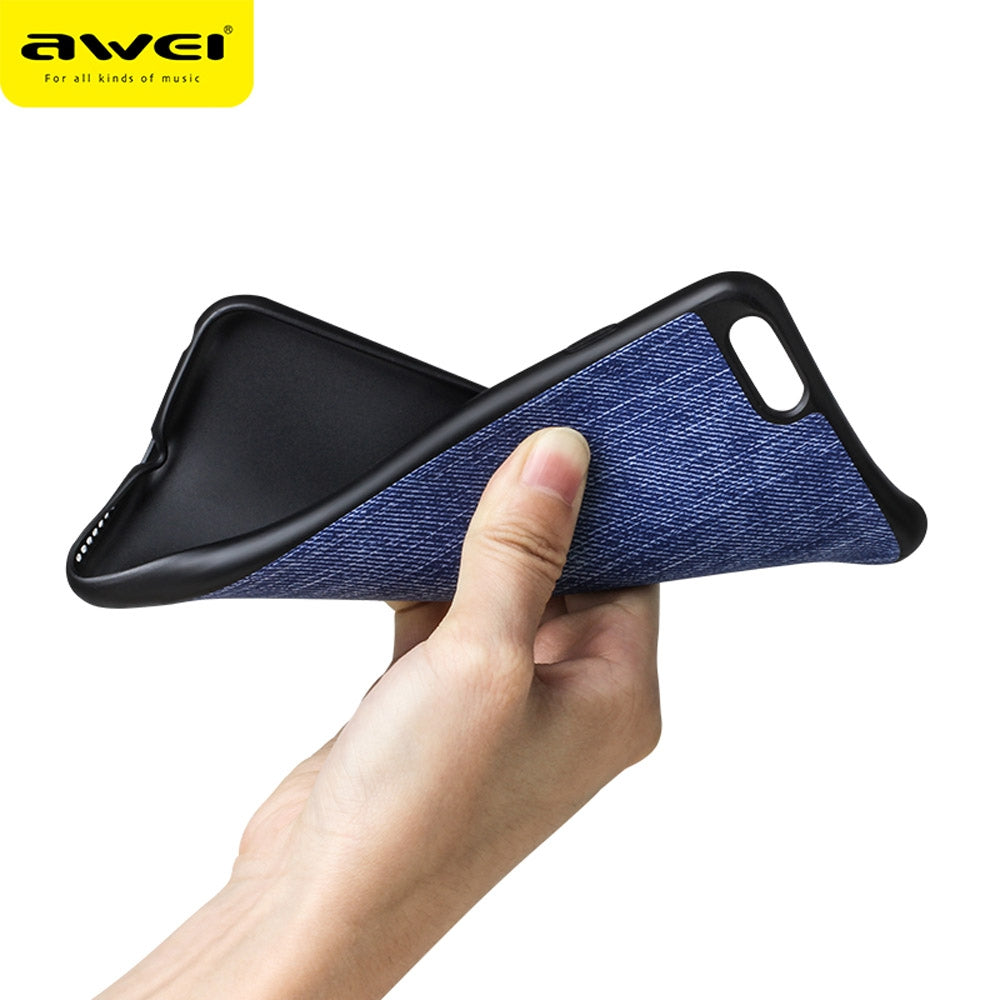 Awei FB - 6S Jeans Soft TPU Protective Back Cover for iPhone 6 / 6S 4.7 inch