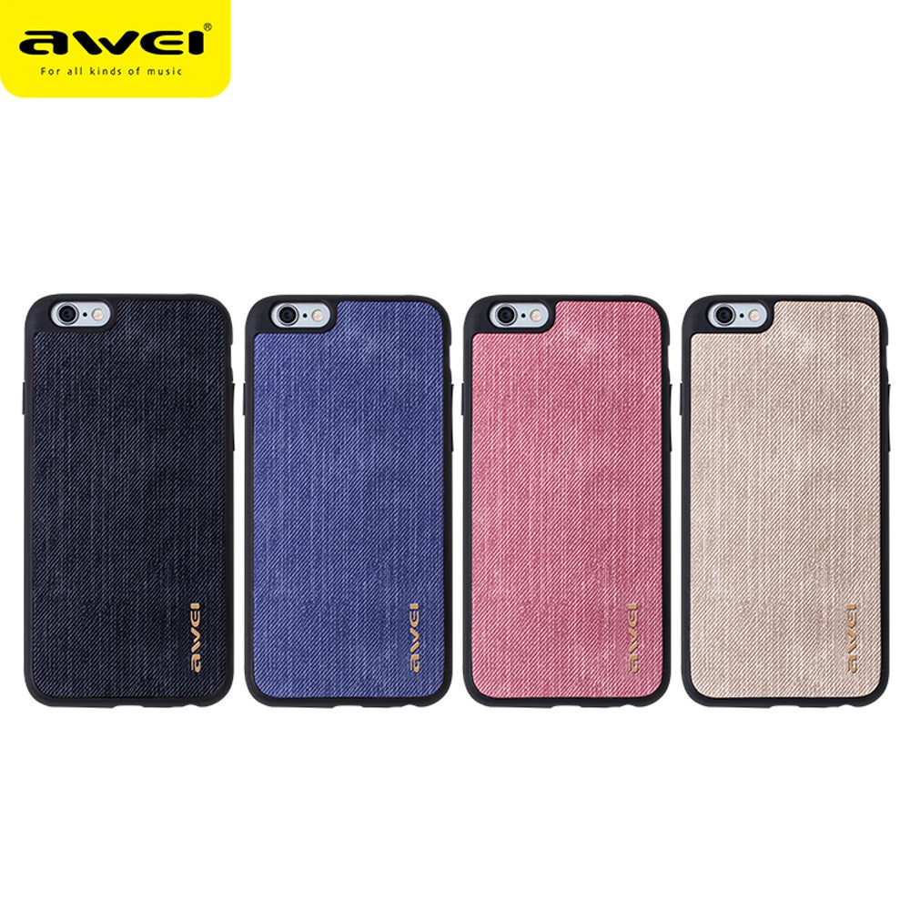 Awei FB - 6S Jeans Soft TPU Protective Back Cover for iPhone 6 / 6S 4.7 inch