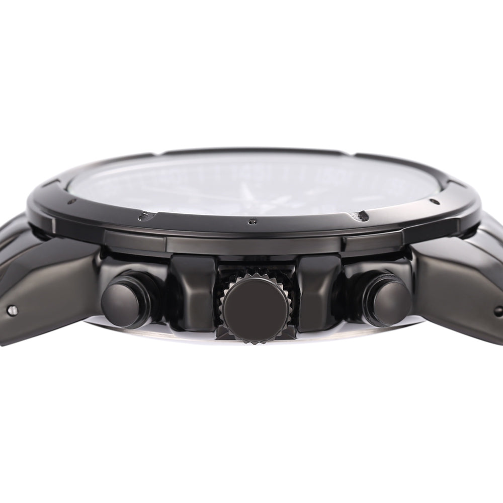 CURREN 8009 Male Quartz Watch Luminous Stainless Steel Band Decorative Sub-dial 3ATM Wristwatch