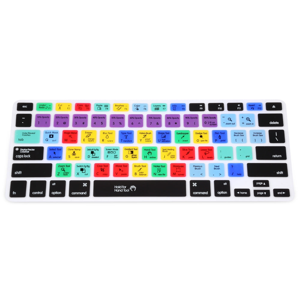Adobe Photoshop Ultra Thin TPU Universal American English Shortcut Key Laptop Keyboard Protectiv...