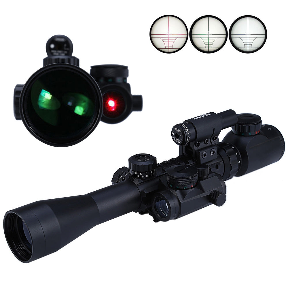 3 - 9X40EG Red / Green Illuminated Riflescope Optics Sniper Scope Sight