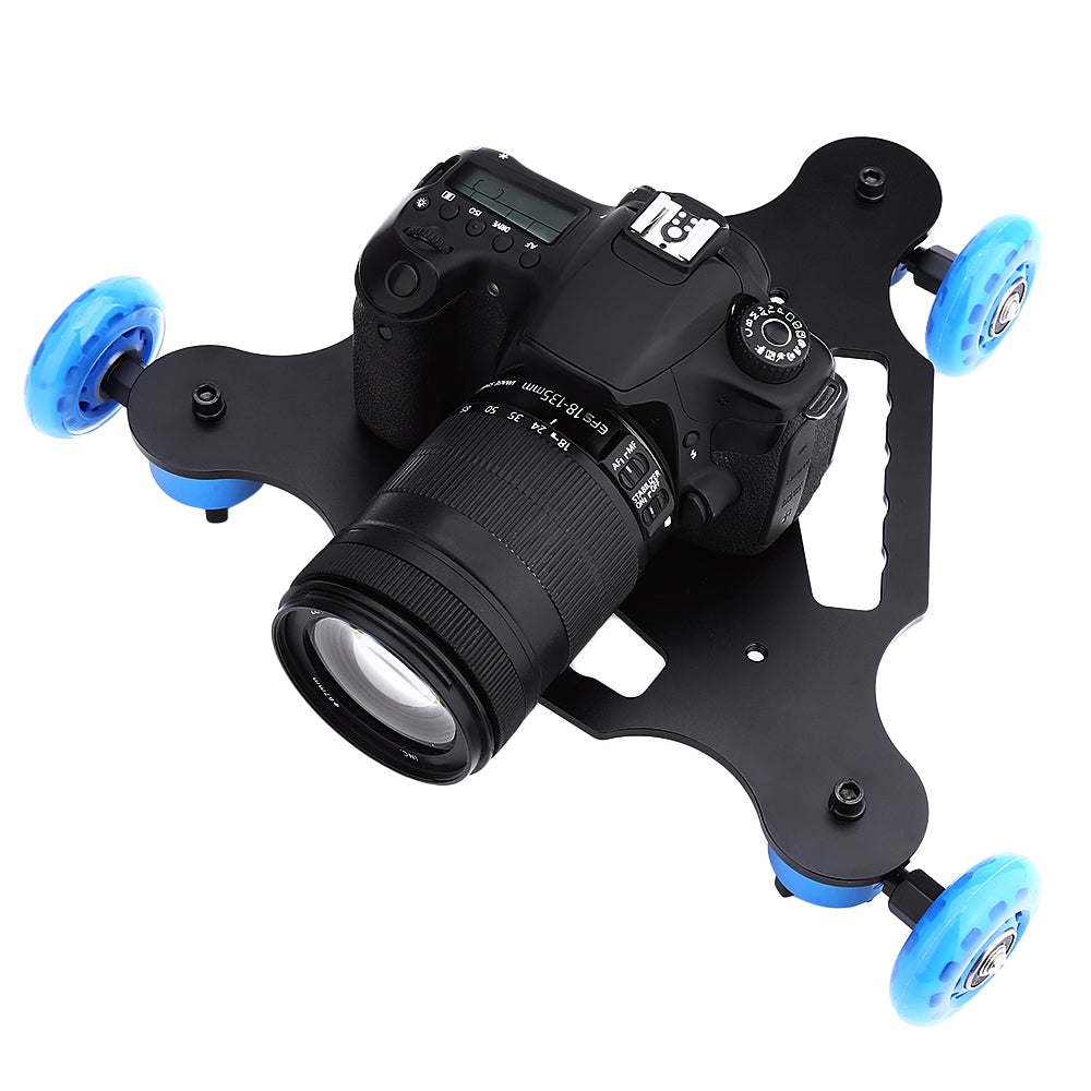 3 Wheel DSLR Camera Camcorder Photography Dolly Rail Track Slider