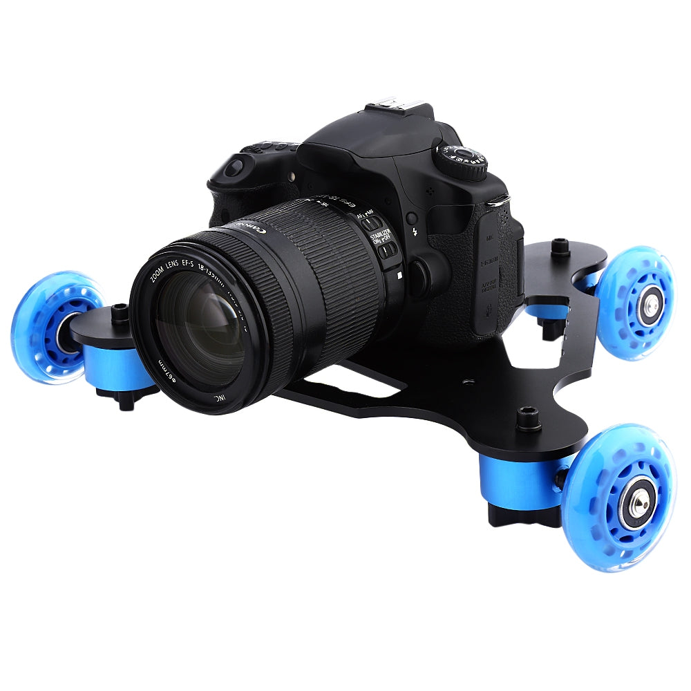 3 Wheel DSLR Camera Camcorder Photography Dolly Rail Track Slider