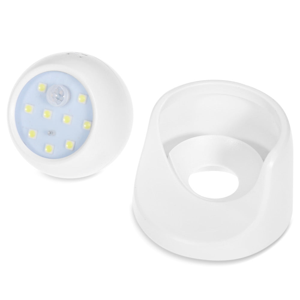 360 Degree Rotation PIR LED Night Light Wall Lamp