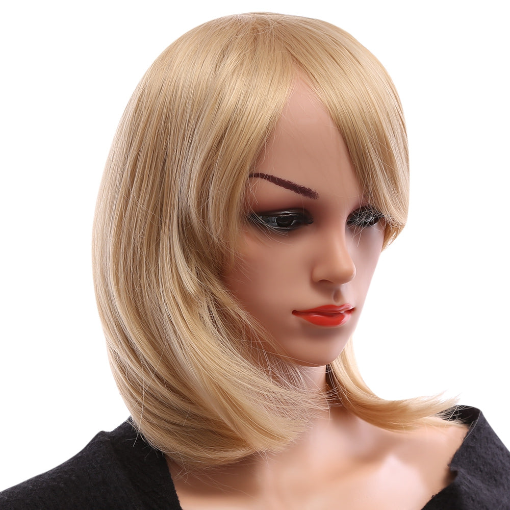 32cm Short Straight Wigs Cosplay Synthetic Hair Bob Modify Face