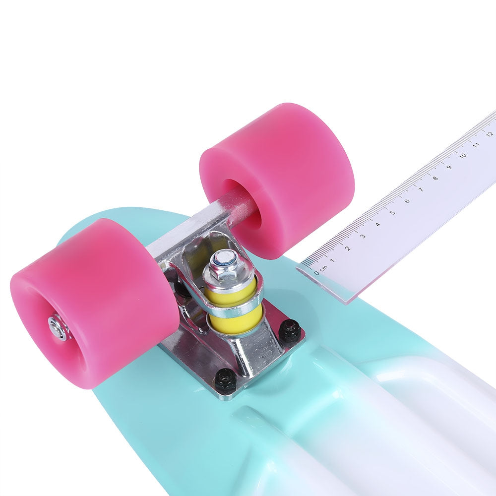 22 inch Colorful Four-wheel Street Long Plastic Fish Skateboard