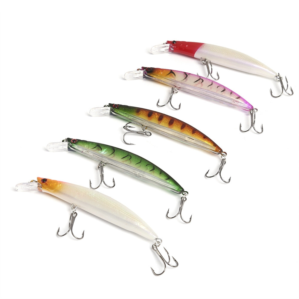 5pcs Lifelike Fish Shape Fishing Lure Bait for Outdoor Activity