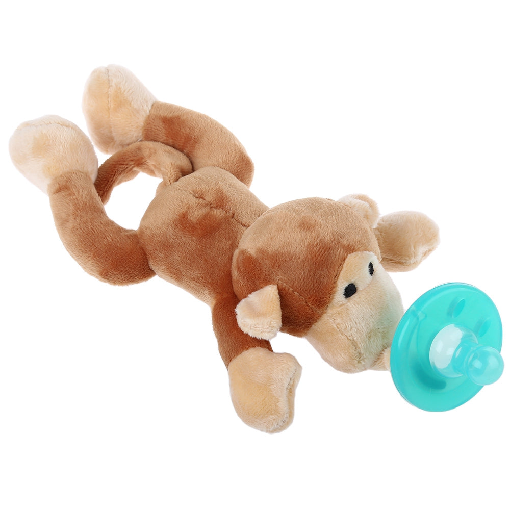 Cute Infant Animal Silicone Wubbanub Cuddly Soft Plush Toy