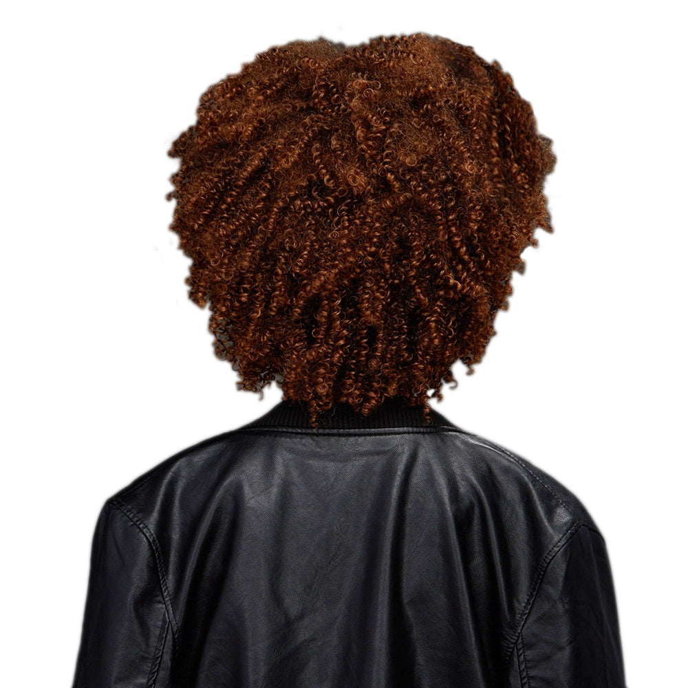 Adiors Short Neat Bang Towheaded Curly Synthetic Wig