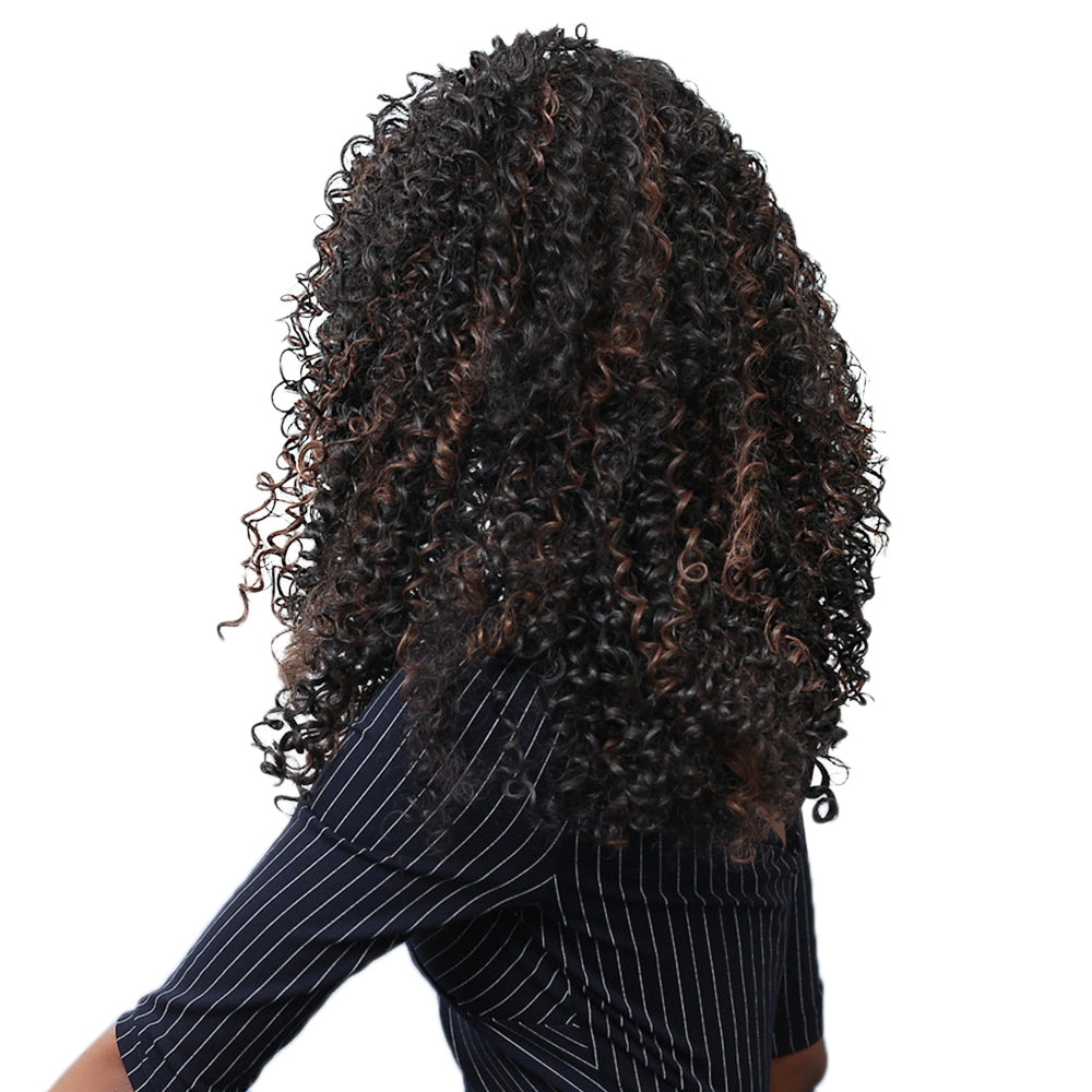 Adiors Long Side Parting Shaggy Afro Curly Synthetic Wig