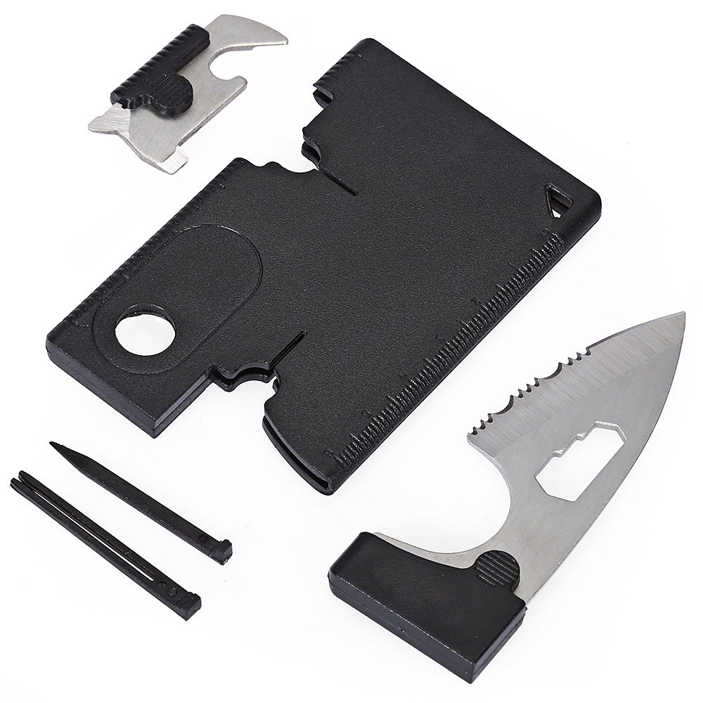 10 in 1 Multifunction Tactical Credit Card Outdoor Survival Hunting Camping Tool Magnifying Glas...
