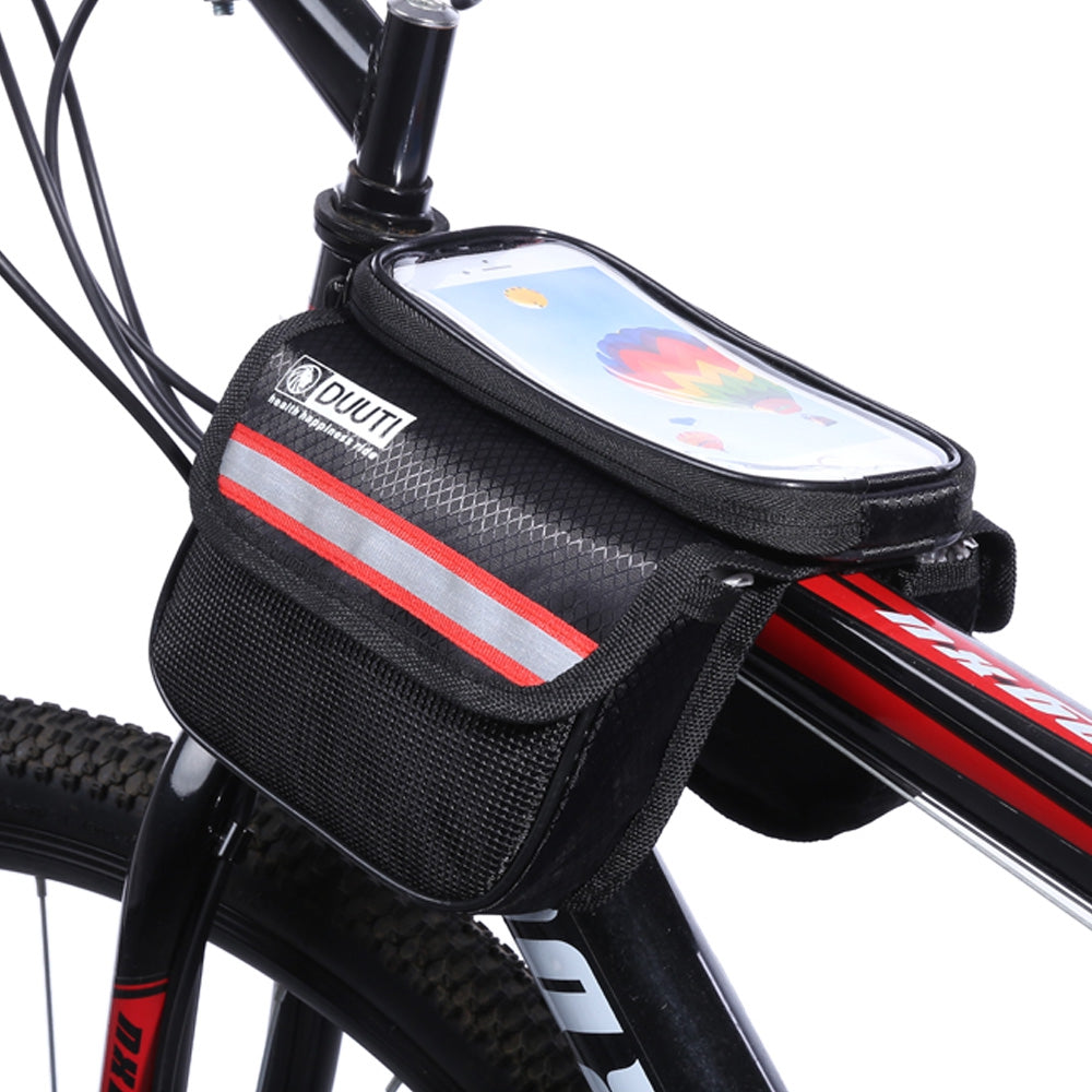 DUUTI Water Resistant Bicycle Phone Screen Front Tube Bag