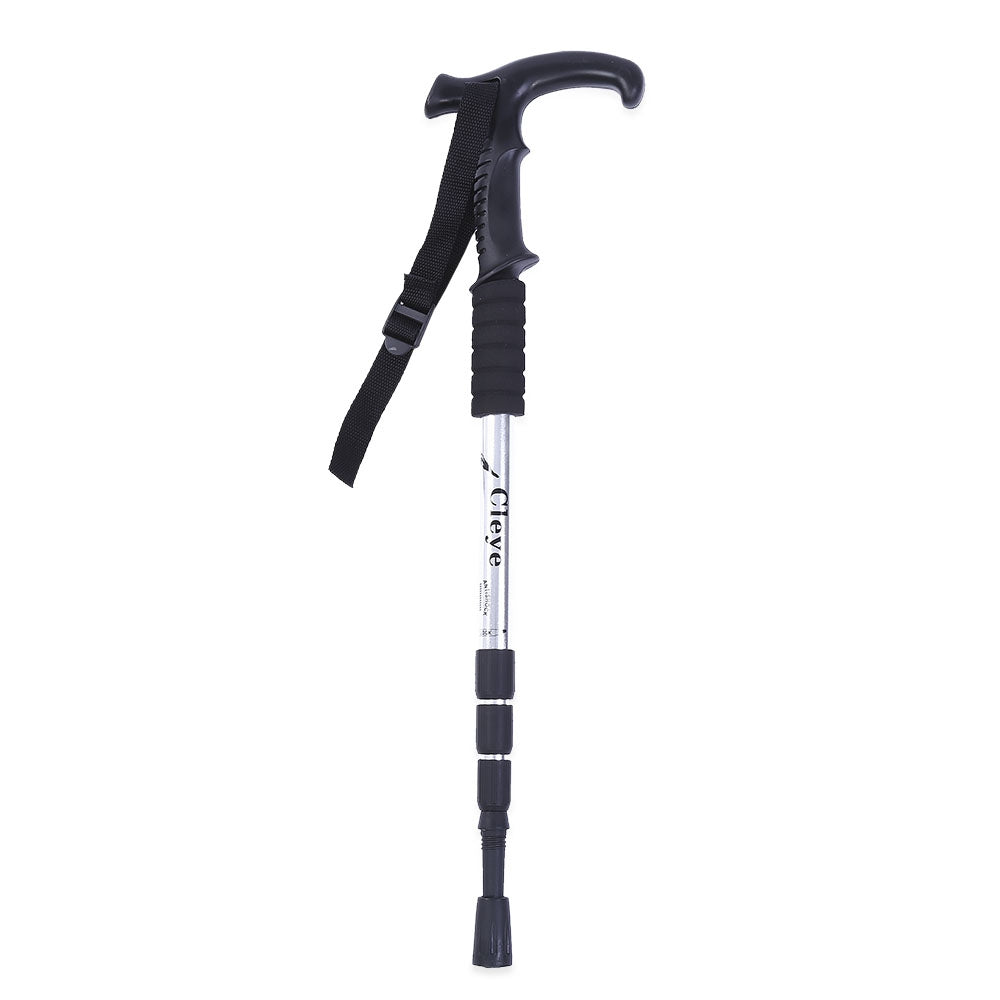 CLEYE Trekking 4 Joint Anti-shock T-handle Folding Alpenstock