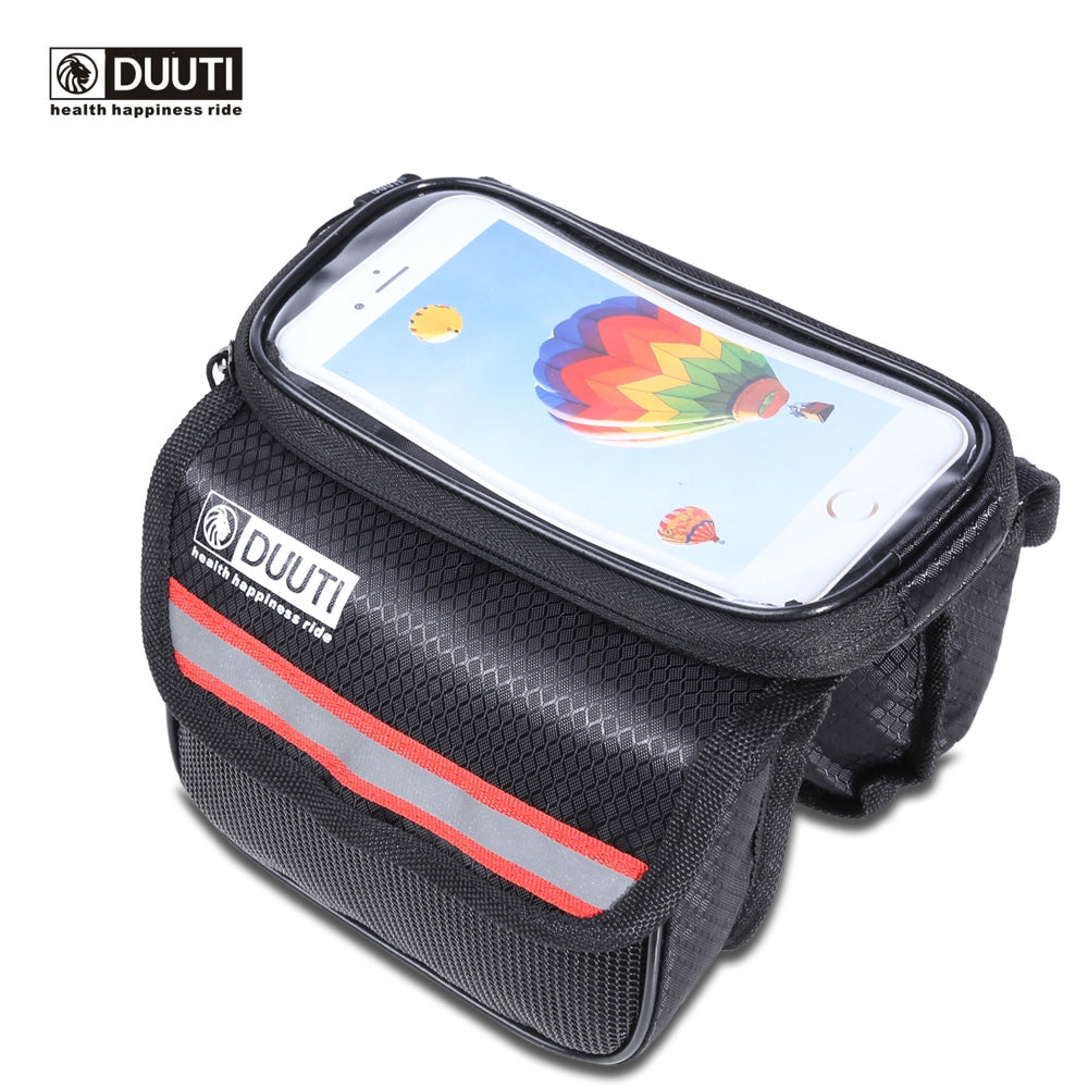 DUUTI Water Resistant Bicycle Phone Screen Front Tube Bag