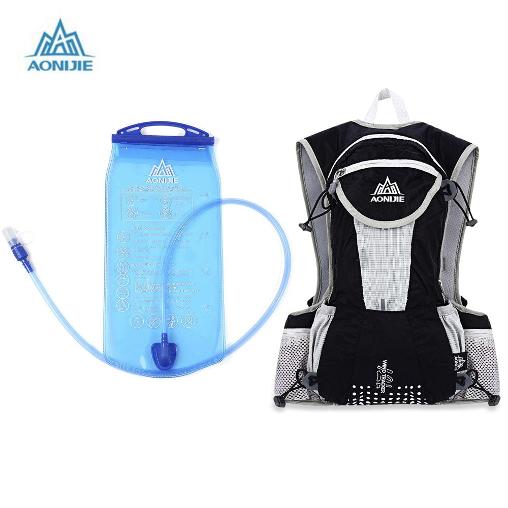 AONIJIE 12L Unisex Sports Bag Backpack with 2L Water Bag