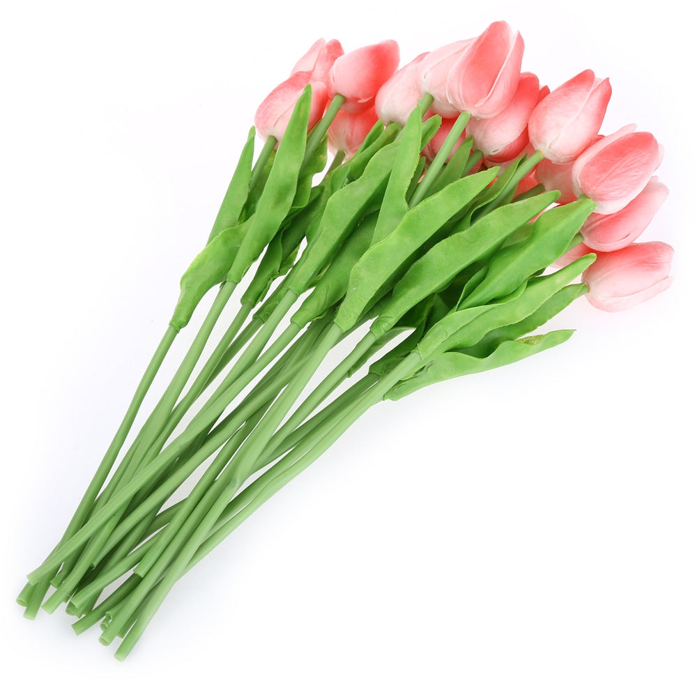 20pcs Artificial Tulip Flower Bouquet Party Wedding Decor