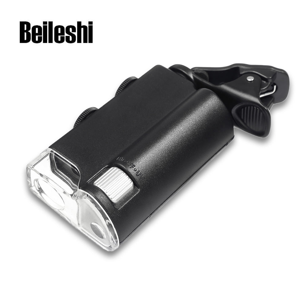 Beileshi 60 - 100X LED Cellphone Clip-on Adjustable Microscope