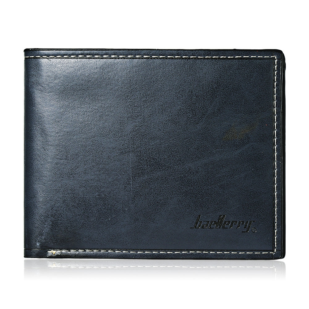 Baellerry Male Transverse Wallet PU Credit Card Bifold Purse