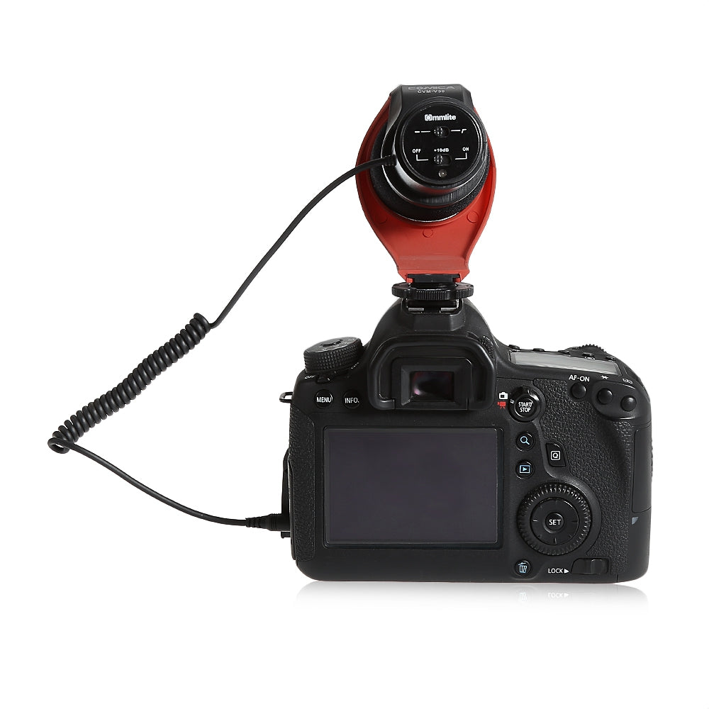 Commlite CVM V30 Photography Interview Shotgun Recording Mic Microphone for DSLR Camera