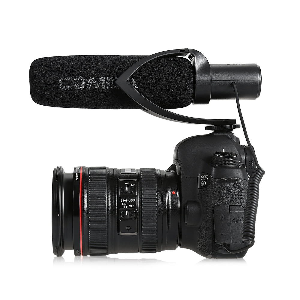 Commlite CVM V30 Photography Interview Shotgun Recording Mic Microphone for DSLR Camera