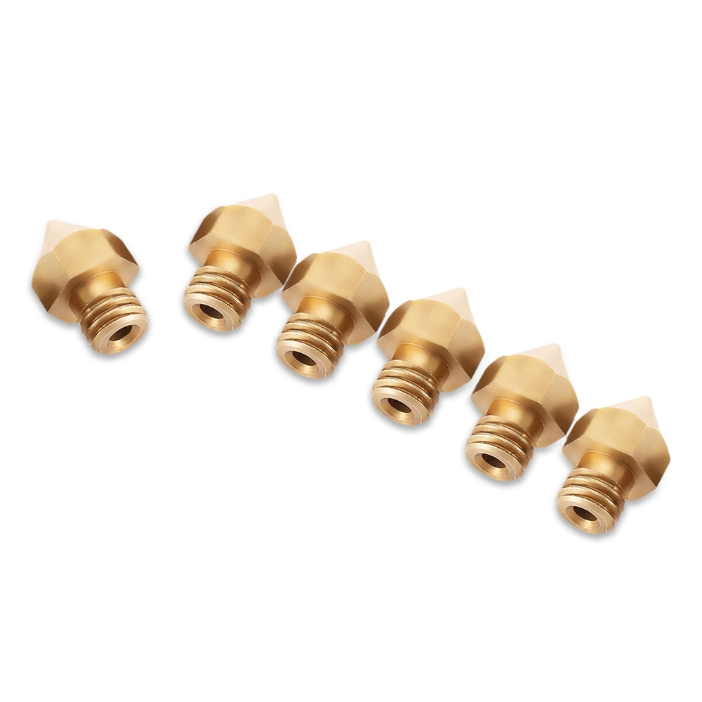 Anet 6pcs Thermostable 3D Printer Part Extruder Brass Nozzle Head