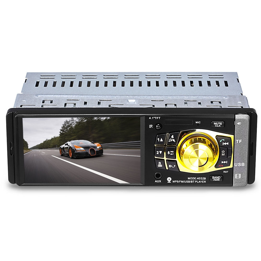 4032B 4.1 inch Vehicle-mounted MP5 Bluetooth Car Radio Multimedia Player Audio Video with Camera...