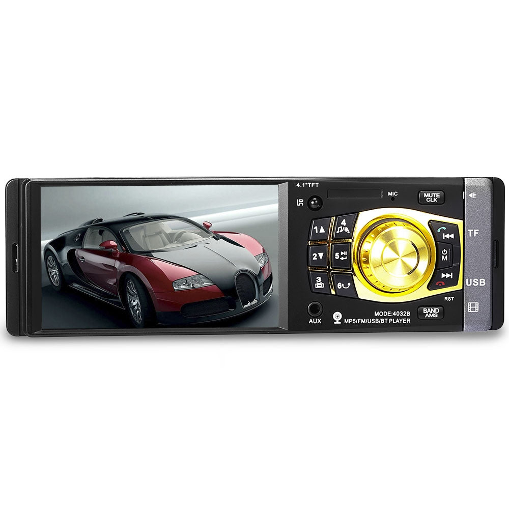 4032B 4.1 inch Vehicle-mounted MP5 Bluetooth Car Radio Multimedia Player Audio Video with Camera...