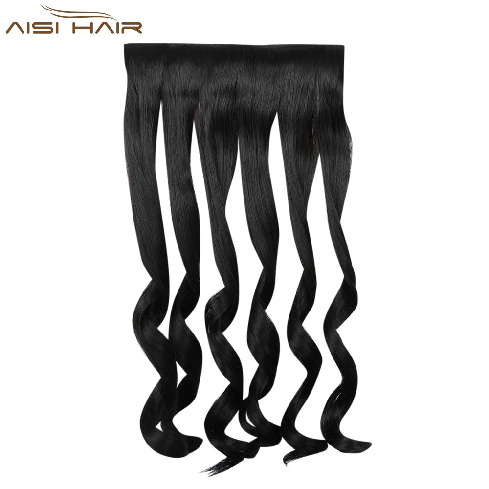 AISI HAIR Strap Type Ponytail Simulated Loose Wavy Pear Volume Half Hair Wig