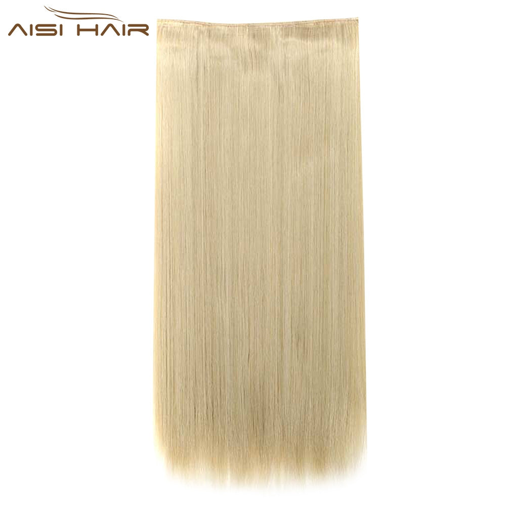 AISI HAIR Long Silky Straight 5 Clips in Hair Extensions