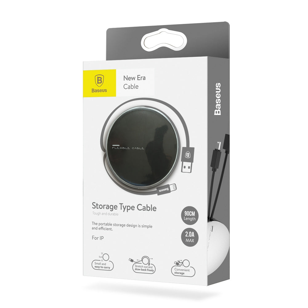 Baseus New Era Storage Type 8 Pin 2A Charging Data Cable 0.9M