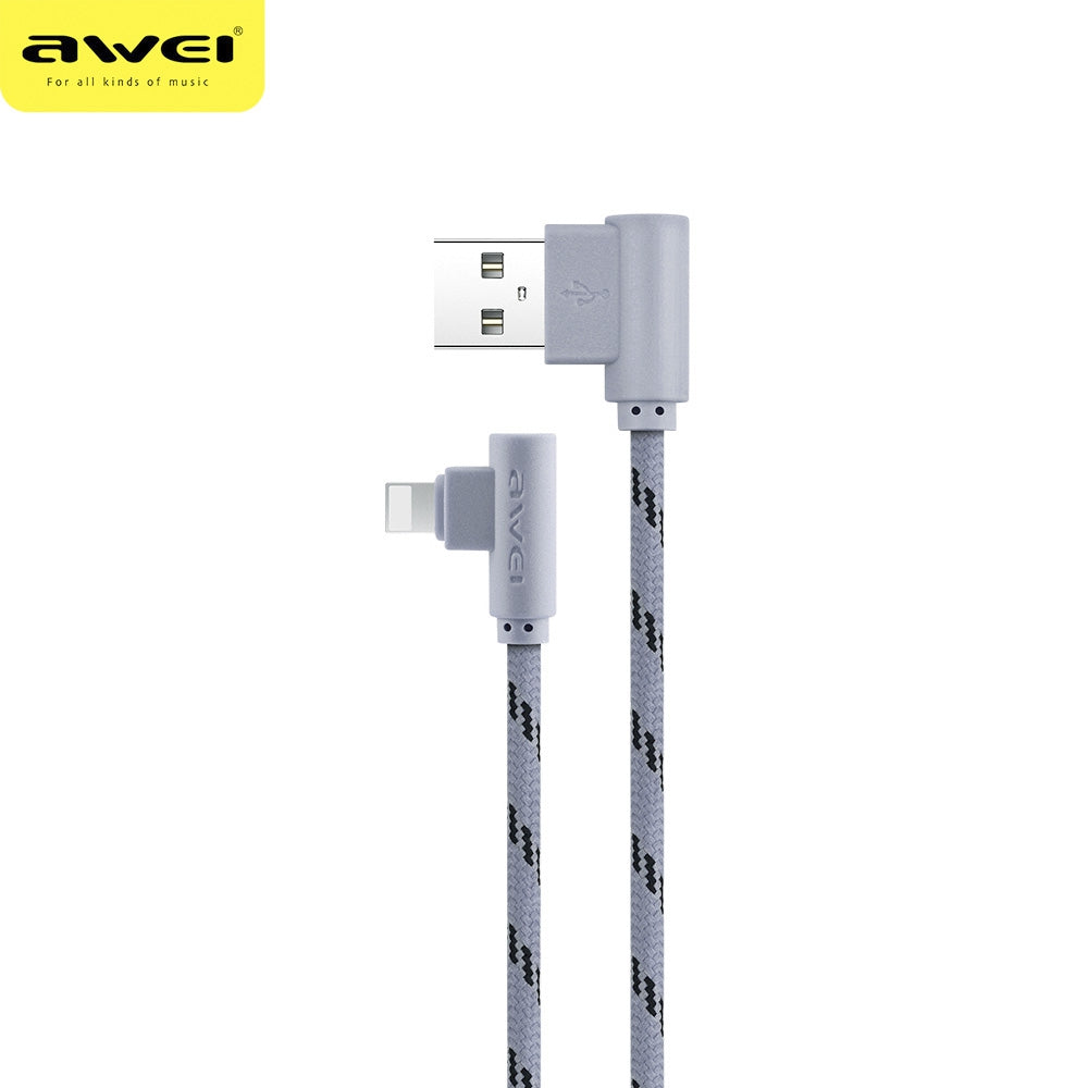 Awei CL - 91 5V 2A 8 Pin L Shape Connector Charging Data Cord