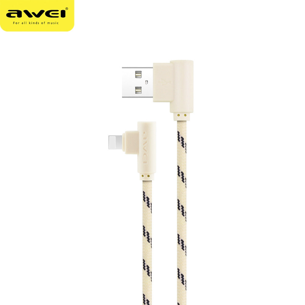 Awei CL - 91 5V 2A 8 Pin L Shape Connector Charging Data Cord
