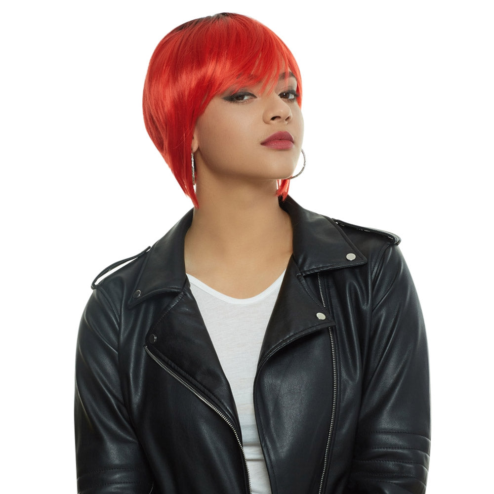 Adiors Hair Short Cut Side Bang Straight Synthetic Wig