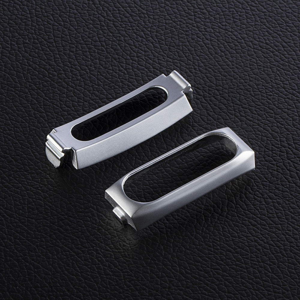 14mm Rubber Strap Metal Case for Xiaomi Miband 2 Smart Wristband