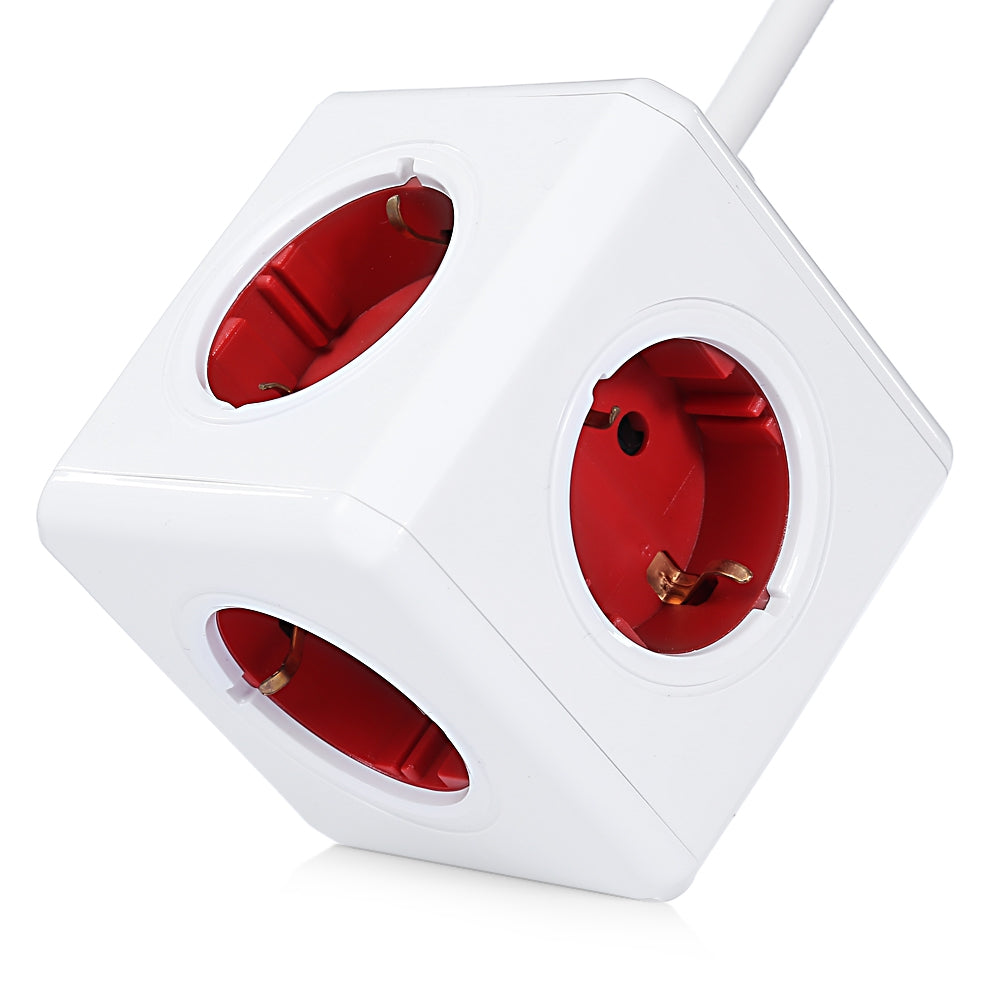 Allocacoc PowerCube Extended Power Socket DE Plug 5 Outlets Adapter with 1.5m Cable
