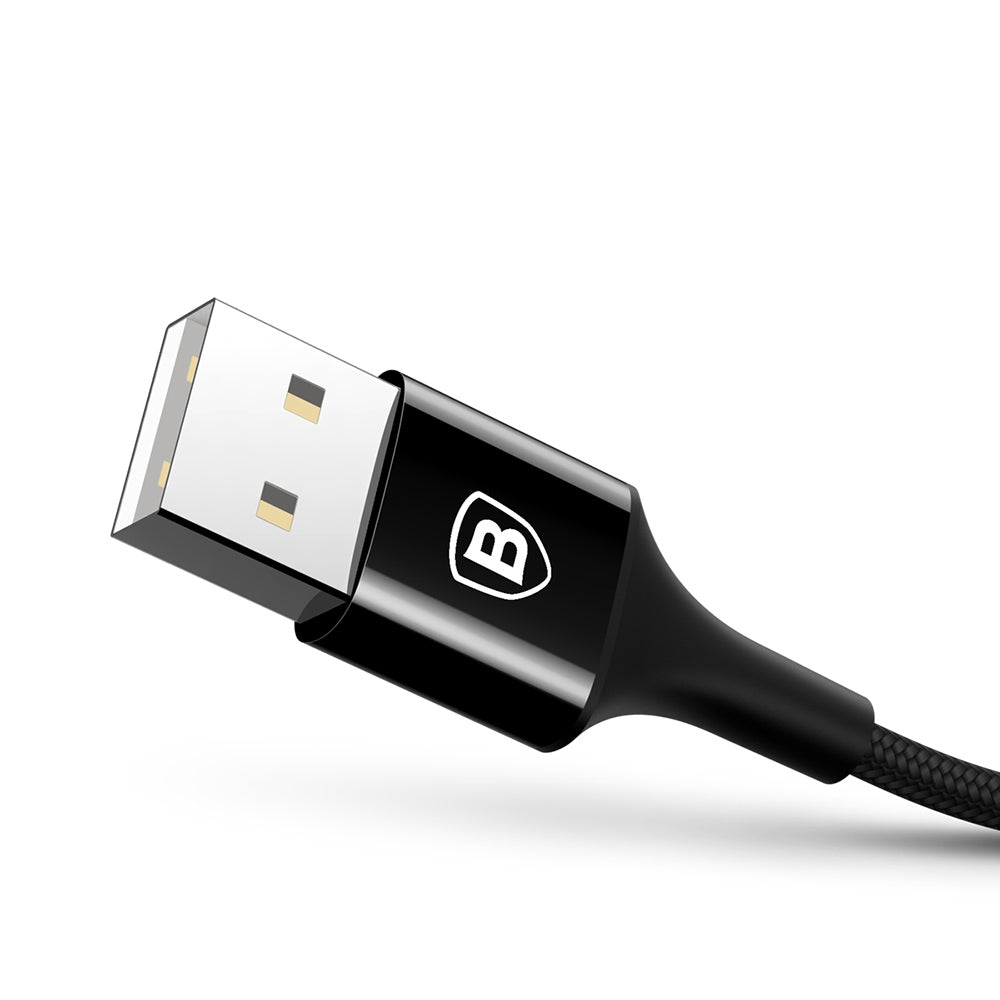 Baseus Shining 8 Pin Cable Charging Data Cord with Jet Metal