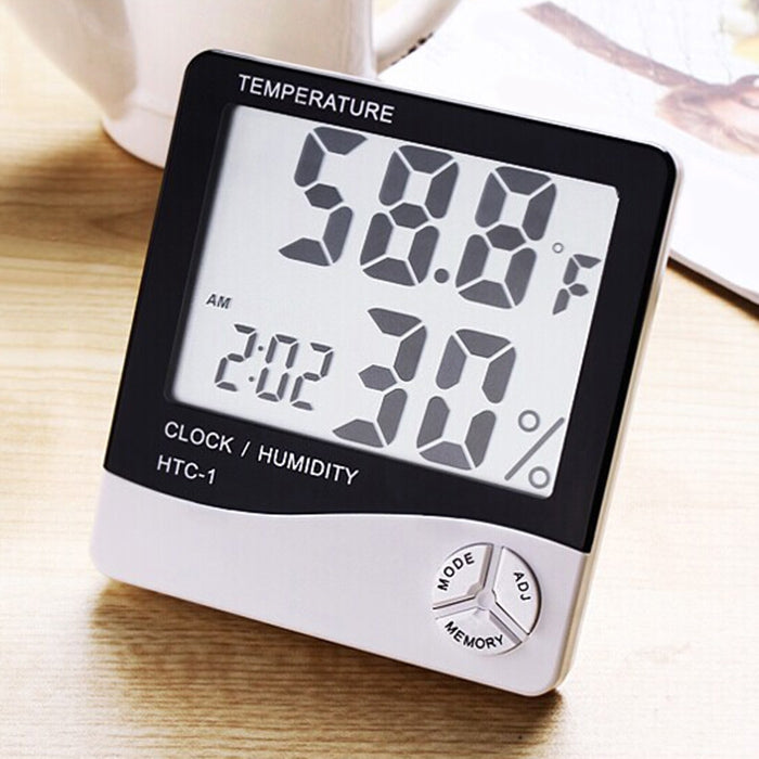 Calendar Temperature Humidity Alarm Digital Clock