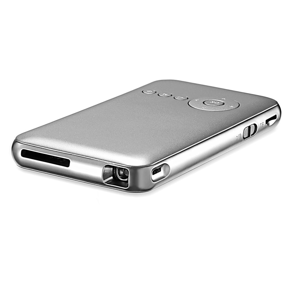 D02 DLP Mini Projector 8GB 50ANSI Android 4.4 Bluetooth 4.0 2.4G / 5G WiFi Airplay HD Media Player