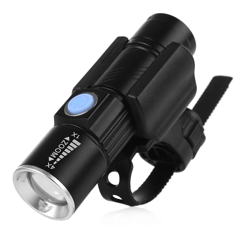 CYCLE ZONE USB Rechargeable Bike Front Handlebar Flashlight