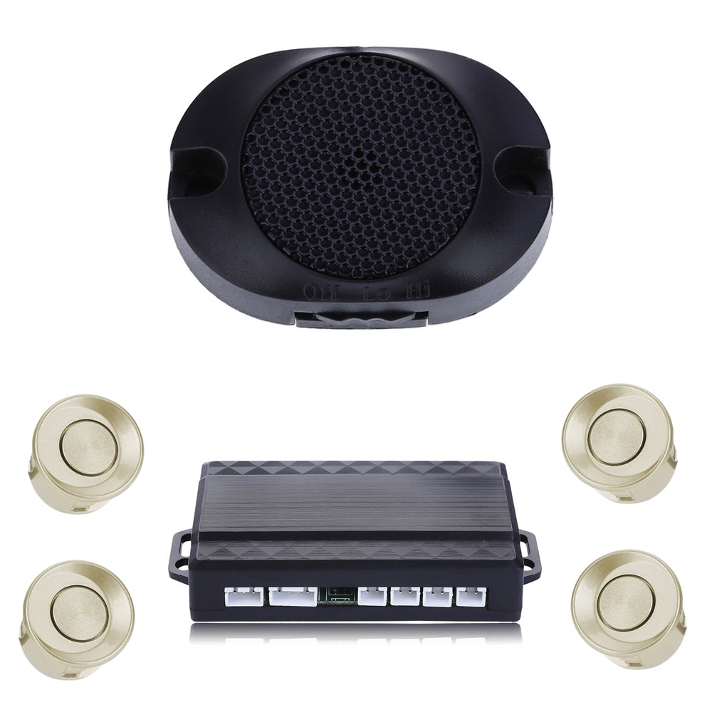4 Sensors Car Parking Auto Reverse Rear Assistance Radar Buzzer Alarm Monitor System